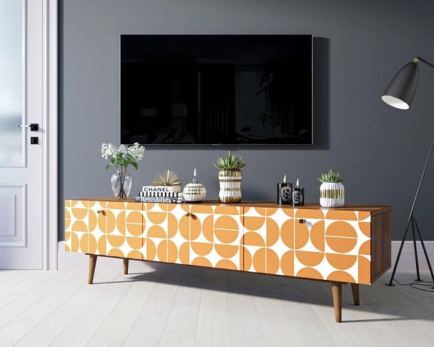 Комод Berber с ящиками низкий под TV принт 14 арт BB19/Print_14 - Вид 3