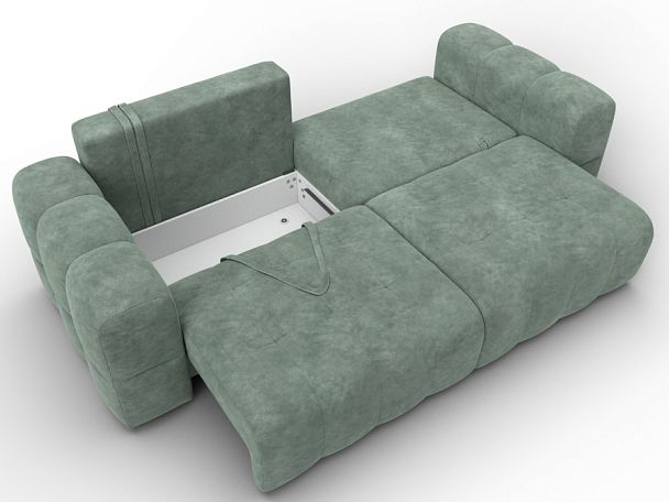 Диван прямой Лига-110 НПБ Велюр зеленый - Вид 9