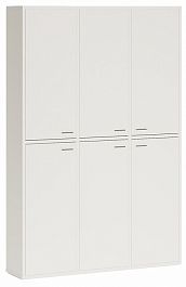 Шкаф книжный Домино СУ(ш3в2)+6ФГ Белый - Фото предпросмотра