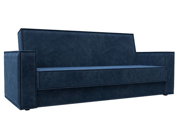 Диван-книжка Куба Велюр синий - Вид 1