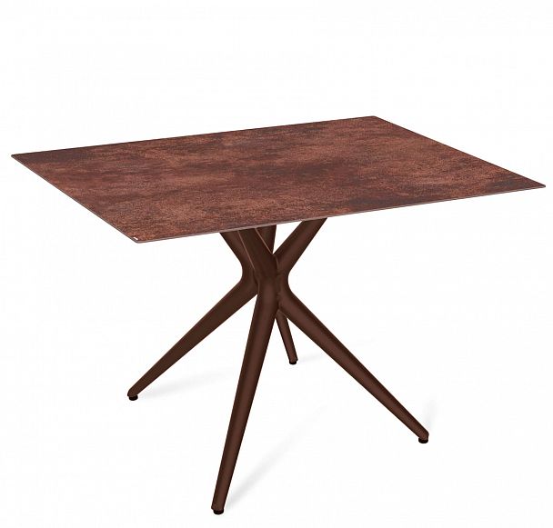 Стол Sheffilton SHT-TU30/TT21-6 100/75 керамика коричневый/коричневая сепия - Вид 1