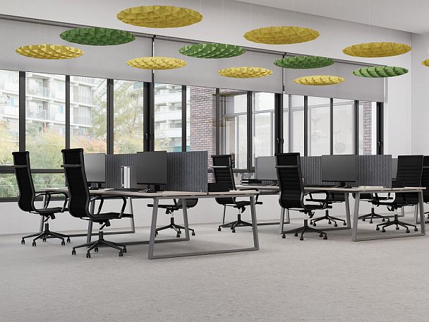 AcustiX Потолочная панель квадратная VE.PP-KV-600 Крем-брюле 600*600*12 - Вид 3