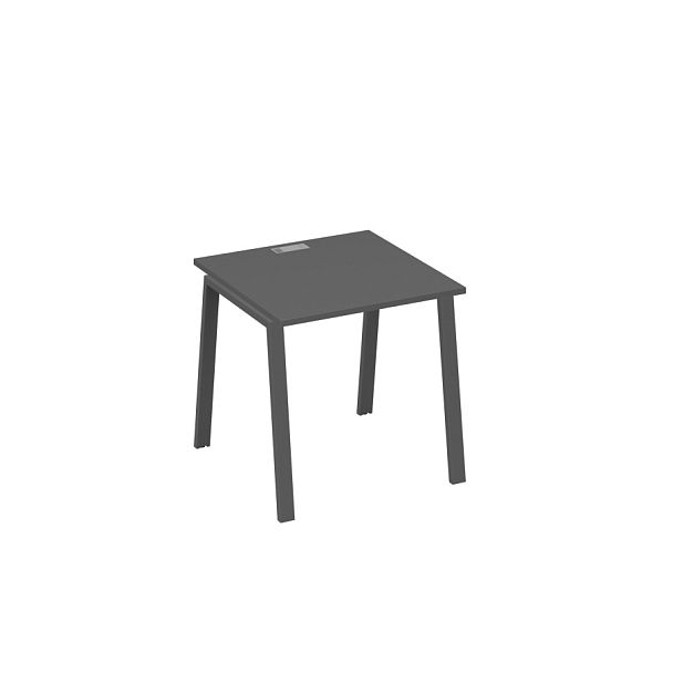 Стол письменный на металлокаркасе TRE A4 А4 Б3 021 БП антрацит премиум / металлокаркас антрацит - Вид 1