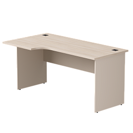 Стол эргономичный левый Everprof EVO опоры ЛДСП 1580х670(870)x755 мм Дуб Соната/Кашемир - Фото предпросмотра