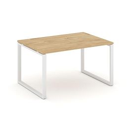 Стайл Проджект Стол переговорный SN-6O.SPRG-001.3 Тиквуд Светлый/Металл Белый 980*980*750 - Фото предпросмотра