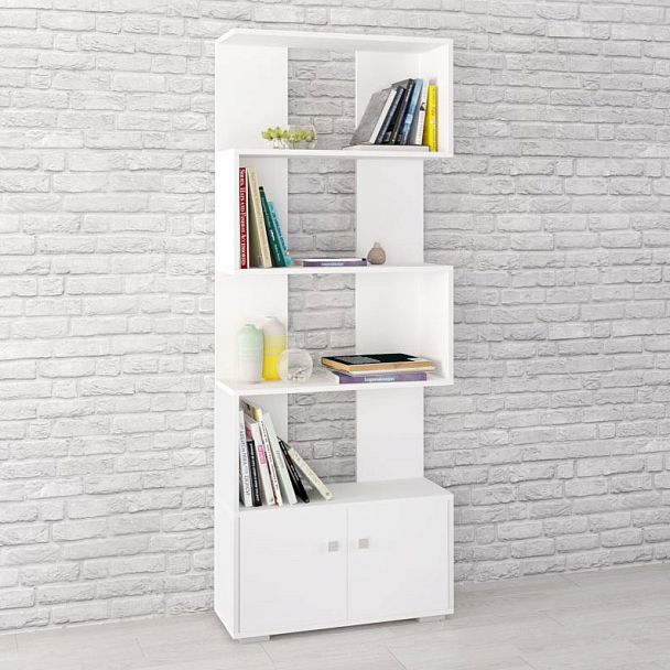 Стеллаж Ромео-2 (700*1800*250) белый - Вид 1