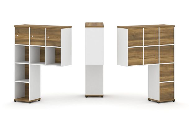 Concept Надставка высокая CN.ONV-003 Сандал Янтарный/Белый Бриллиант/Металл Черный 1099*350*1486 - Вид 1