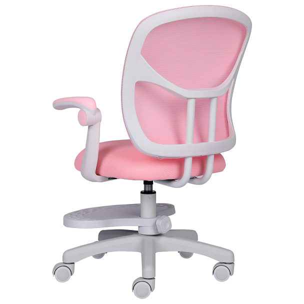 Кресло детское с подставкой для ног BRABIX "Toy MG-205", сетка/ткань TW, розовое, 533151 - Вид 8