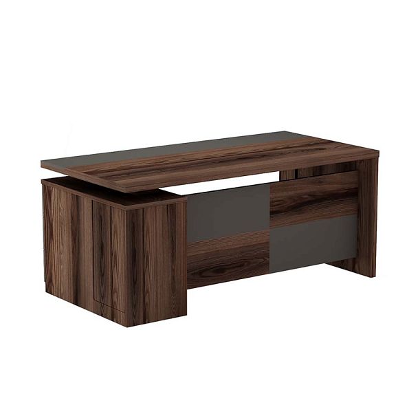 Стол руководителя правый Fort 180x90x79 дезира тёмная - Вид 1