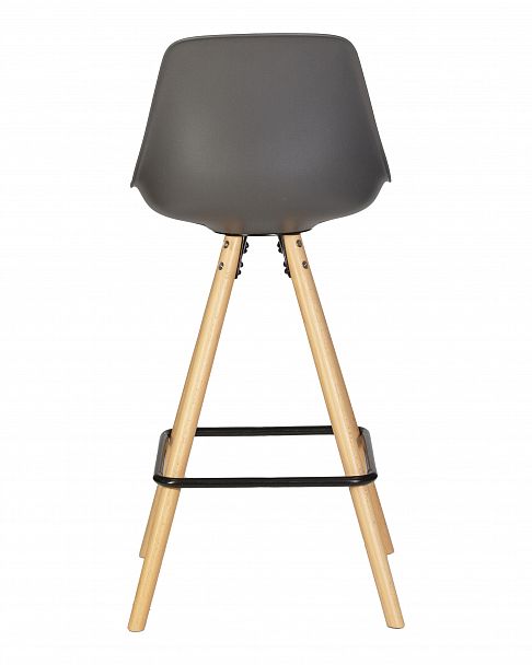 Стул полубарный DOBRIN RONNI (ножки светлый бук, тёмно-серый (GR-04)) - Вид 5
