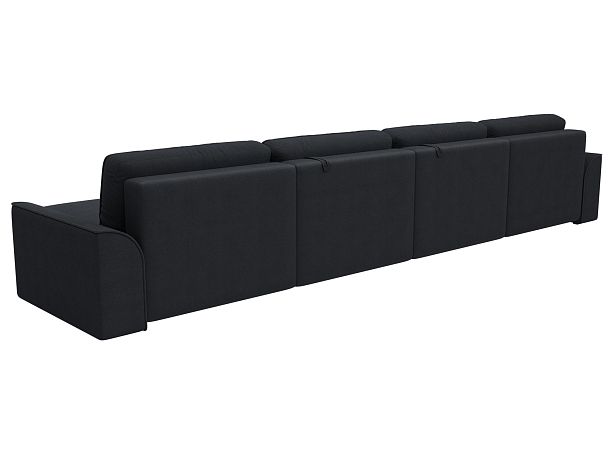 Диван п-образный Лига-048 НПБ лонг Замша серый - Вид 5