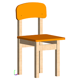 Стул цветной н/рег. массив ДСУ-040 гр.1 - Фото предпросмотра