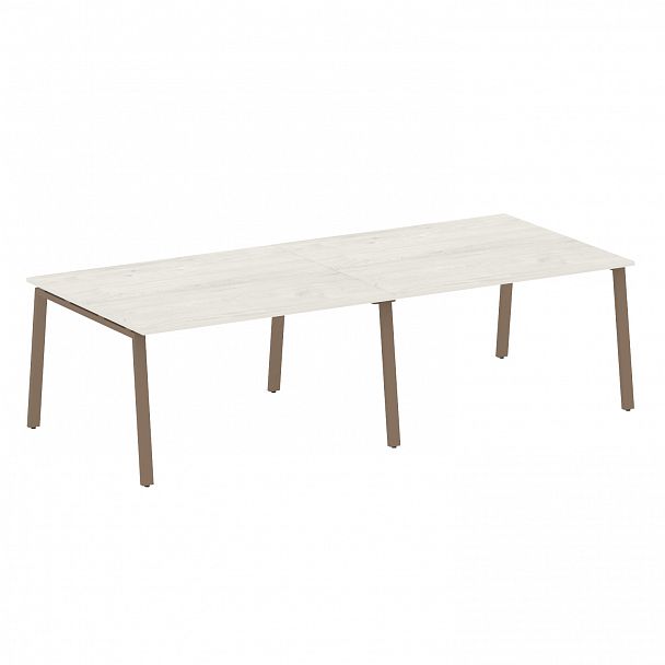 Стол для переговоров "Metal System" БА.ПРГ-2.3 дуб наварра/мокко - Вид 1