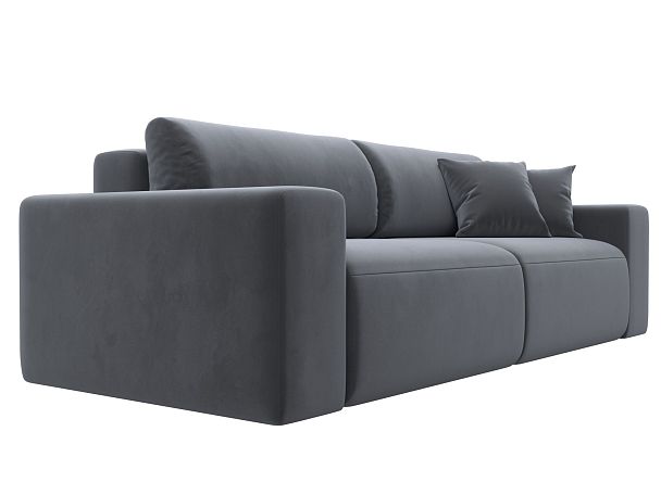 Диван прямой Лига-036 Классик Велюр серый - Вид 4