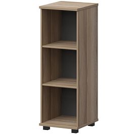 Стеллаж низкий узкий НТ-440.Ч Дуб сафари 396x442x1283 Аргентум - Фото предпросмотра