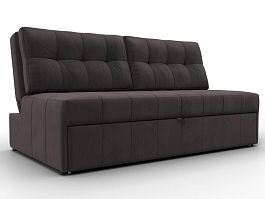 Диван прямой Лига-107 (160) Велюр коричневый - Фото предпросмотра