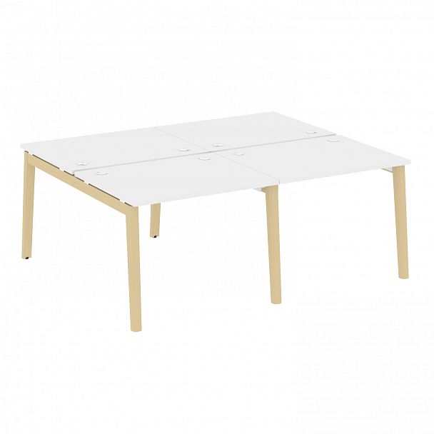 Рабочая станция "Onix wood" OW.D.RS-4.1.8 белый/дуб светлый - Вид 1