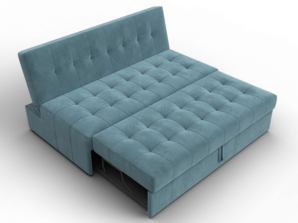 Диван прямой Лига-107 (160) Велюр бирюзовый - Вид 7