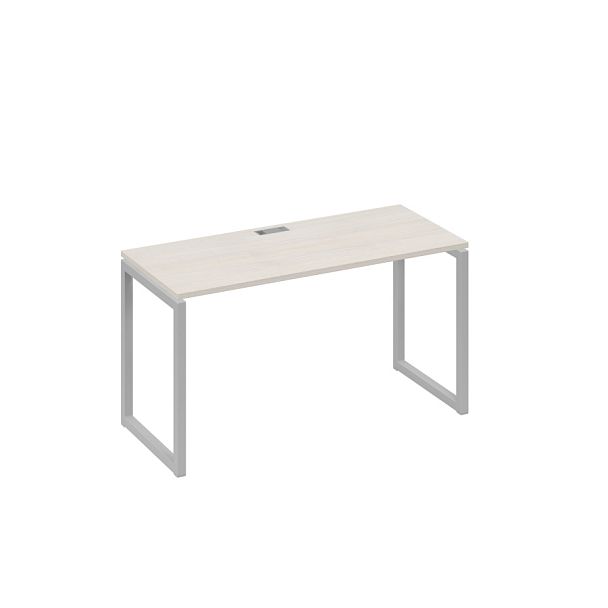 Стол письменный на металлокаркасе QUATTRO A4 А4 Б4 004 БП дуб / металлокаркас серый - Вид 1