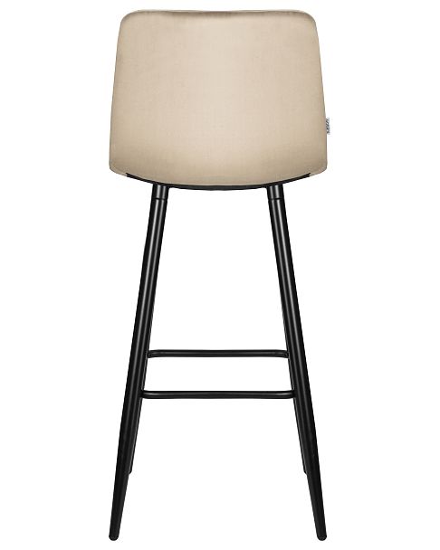 Стул барный DOBRIN NICOLE (черные матовые ножки, мокко велюр (108-104)) - Вид 5