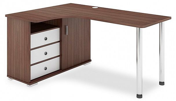 Стол письменный СР-165СМ Белый/Шамони левый - Вид 1