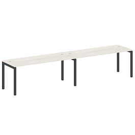 Metal System Quattro Р. ст. на 2 раб. места на П-образном м/к 50БП.СМ-2.5 Дуб наварра/Антрацит металл 3600*720*750 - Фото предпросмотра