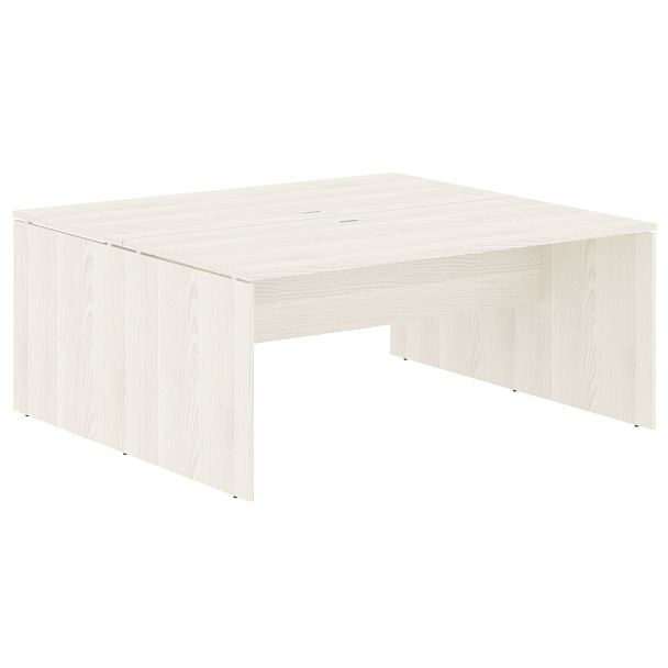 Стол двойной ED2ST 1780 Ясень Траун/Белый 1760х1606х750 EDIS - Вид 1