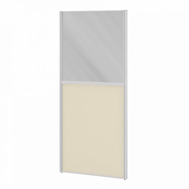 Модуль комбинированный "Мобильные офисные перегородки «Ритм»" ПК-РТМ-МДК167х160С/Д-В1-308 серый - Вид 1