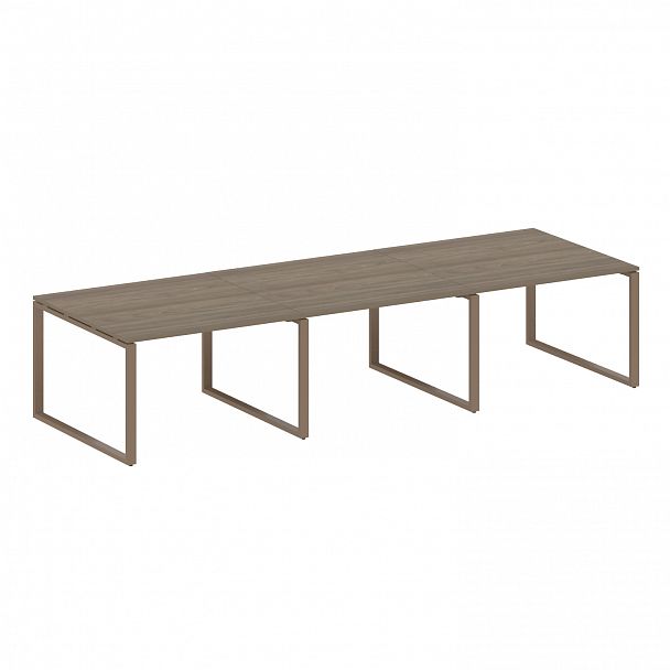 Стол для переговоров "Metal System" БО.ПРГ-3.2 вяз/мокко - Вид 1