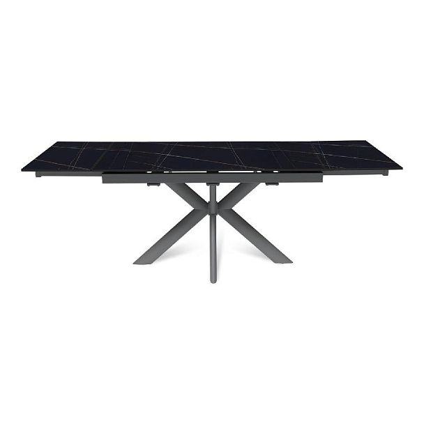 Стол раскладной Strong (140+40+40), керамика матовая Black Gold - Вид 5