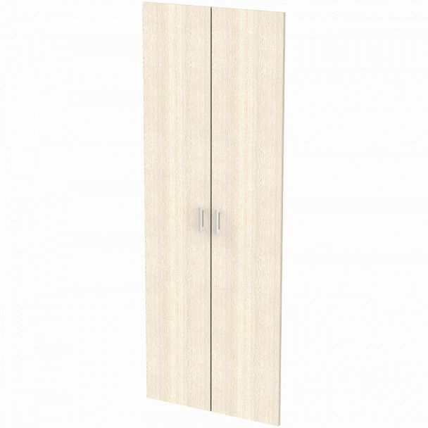 Дверь ЛДСП высокая "Арго", КОМПЛЕКТ 2 шт., 355х18х1910 мм, ясень шимо, А-606 - Вид 1