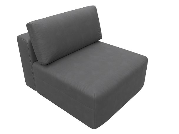 Модуль диван Лига-060 НПБ Искусственная замша серый - Вид 6