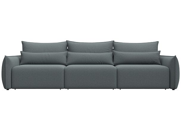 Диван прямой Лига-051 НПБ Лонг Рогожка серый - Вид 2