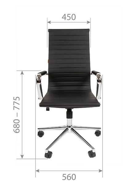 Кресло CHAIRMAN 755, экокожа, черный - Вид 5