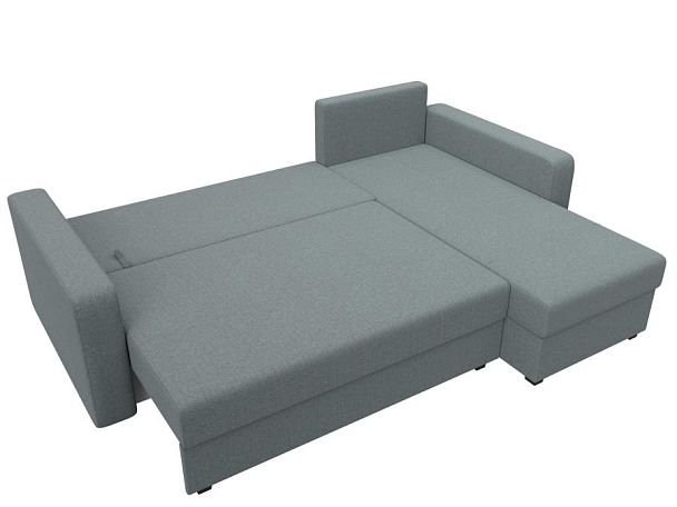 Диван угловой Ливерпуль Лайт правый угол Рогожка серый - Вид 8