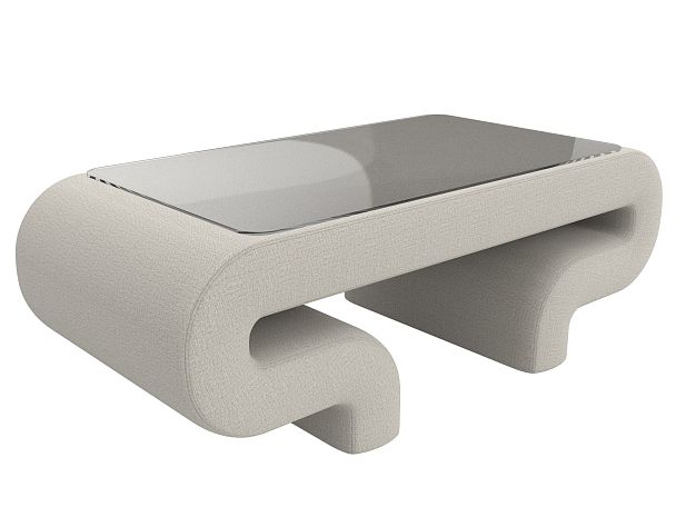 Стол Волна Рогожка бежевый - Вид 3