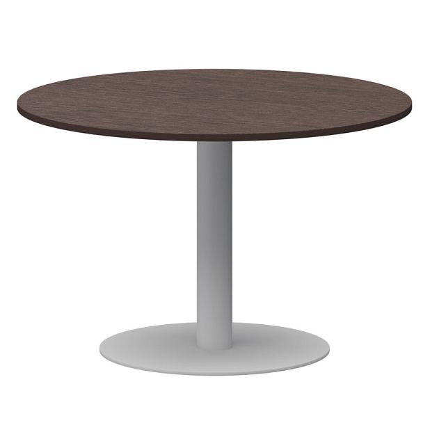 Стол круглый АМ-Д120 Дуб венге/Белый 1200x1200x760 Арго-М - Вид 1