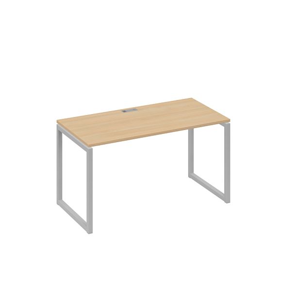 Стол письменный на металлокаркасе QUATTRO A4 А4 Б4 014 БП натуральный дуб / металлокаркас серый - Вид 1