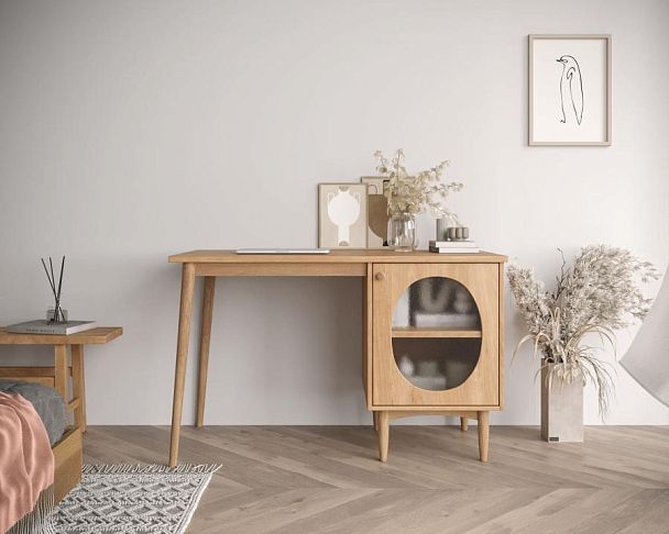 Стол рабочий Bubble с правой тумбой арт BBL08 - Вид 2