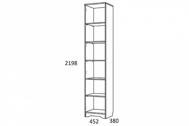 Шкаф-витрина Оливия НМ 040.43 Ф - Вид 3