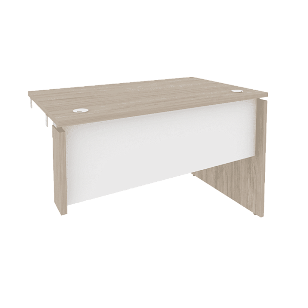 Onix Стол-приставка правый к опорным элементам O.SPR-2.7 (R) Дуб аттик/Белый бриллиант 1180*720*750 - Вид 1