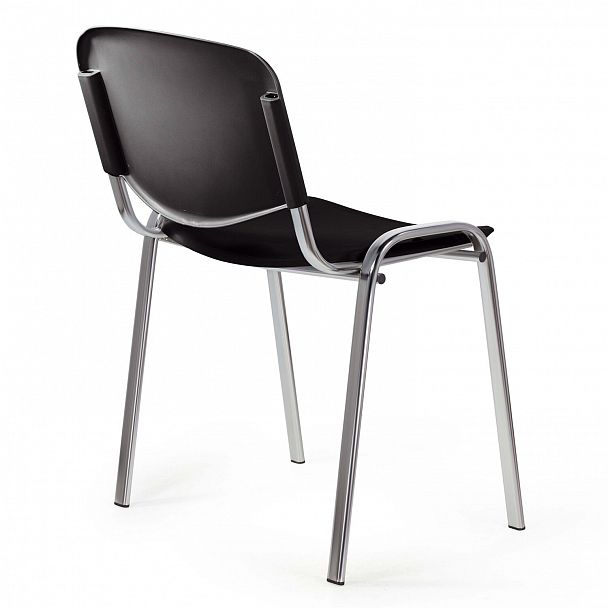 Стул STAFF "Iso Plast CF-009", хром каркас, пластик черный, 532571 - Вид 6