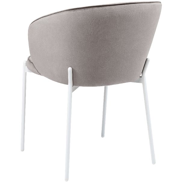 Комплект кухонных стульев Миэль светло-серый велюр/белый, 3 шт. - Вид 5