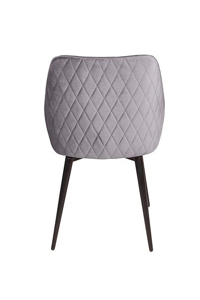 Стул Neo ромб, поворотный на 90 градусов, функция возврата, антишум, бархат серый 27/опора конус - Вид 5