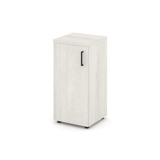 Стайл Проджект Шкаф низкий узкий SN.STU.E-301(L) Дуб Наварра/Черный Ручки 400*400*833 - Вид 1