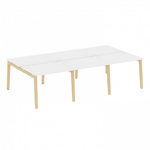 Рабочая станция "Onix wood" OW.D.RS-6.1.8 белый/дуб светлый - Вид 1