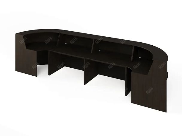 ЛАЙТ / LIGHT RLG072 Двойной ресепшн 440x100x115 Венге - Вид 2