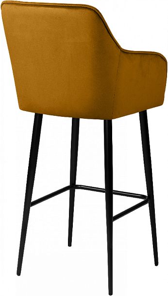 Барное поворотное кресло Мони К, Confetti chai tea/черный - Вид 5