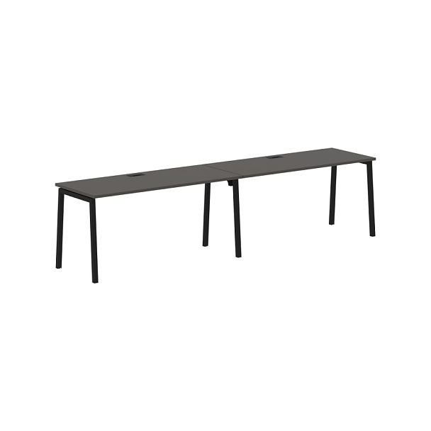 Стол 2-х местный ELWST 3167 Мокко/Черный 3126х670х750 EDIS - Вид 1