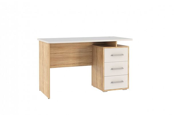Лайт-2 Стол компьютерный 1200 SKL2.1N02.1623 дуб сонома/белый - Вид 1